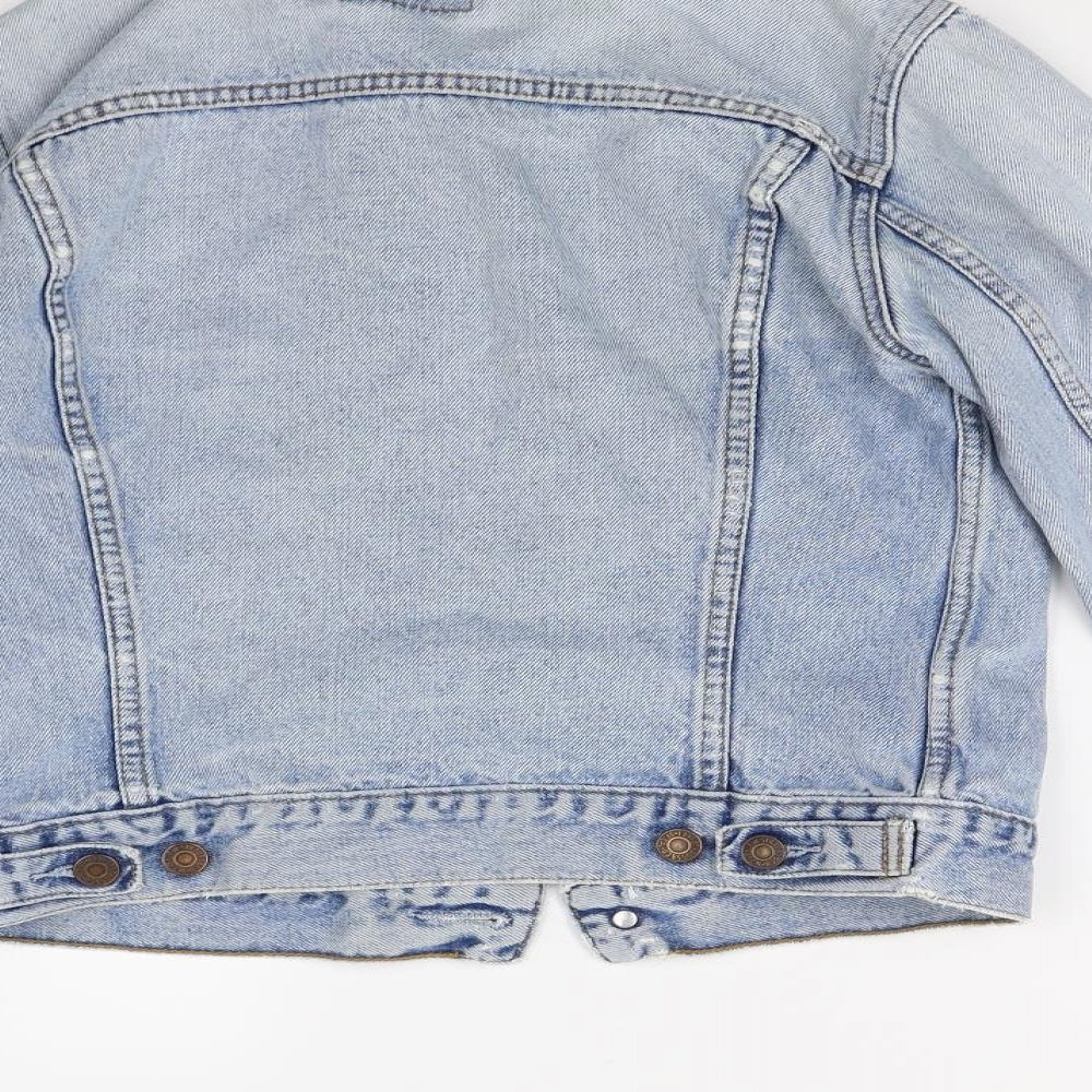 Preworn Girls Blue  Denim Jacket  Size 16 Years