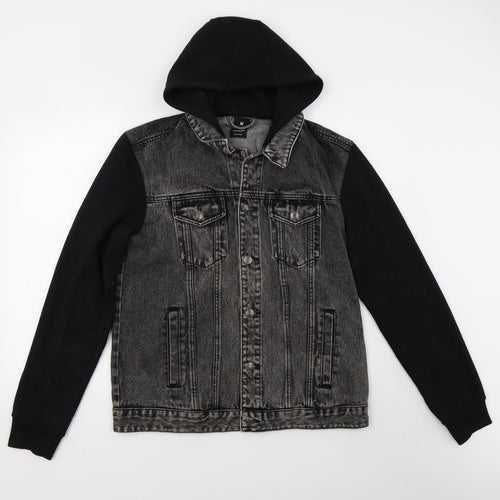 Primark Mens Black  Denim Jacket  Size M