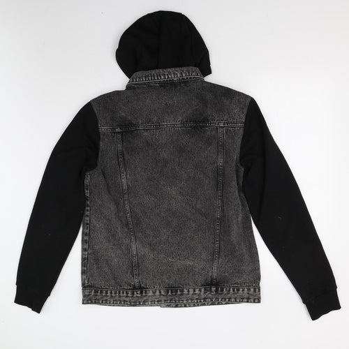 Primark Mens Black  Denim Jacket  Size M