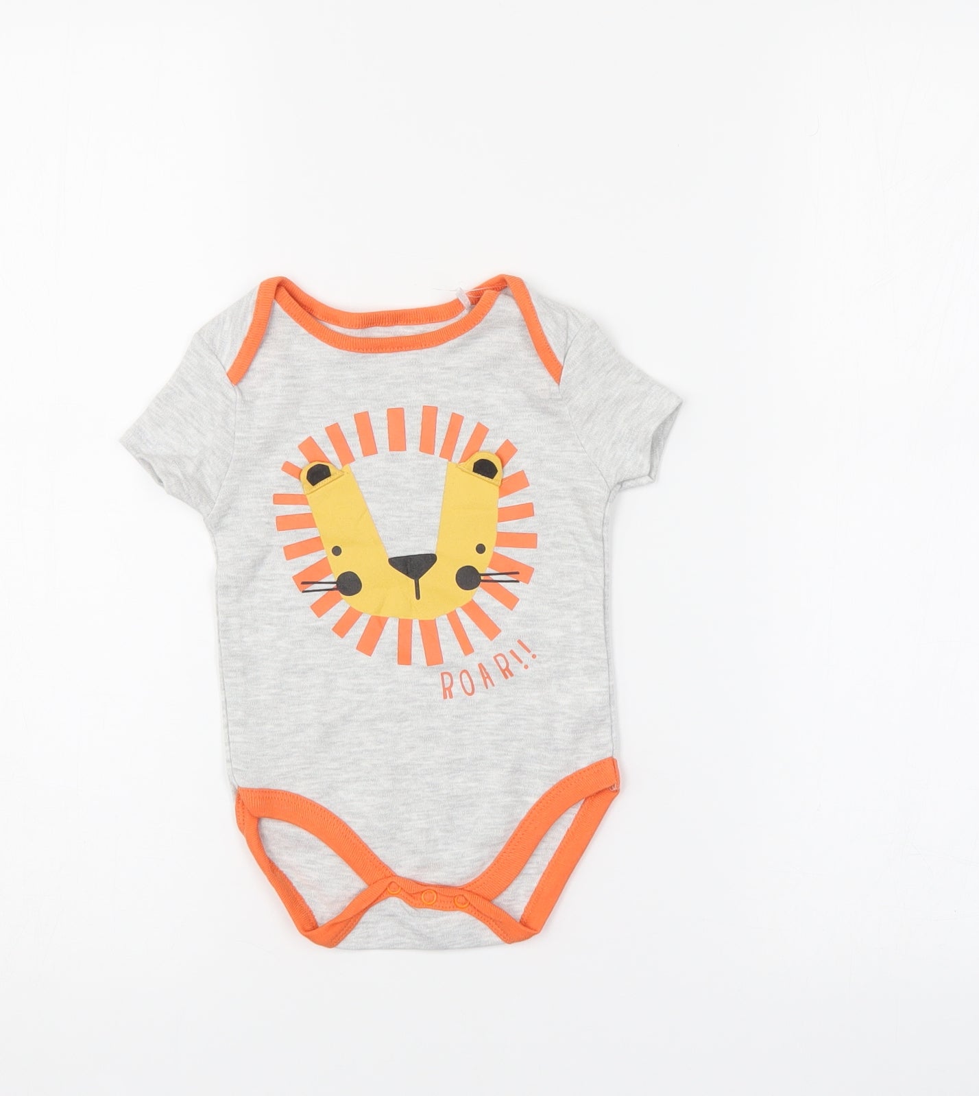 Pep & Co Baby Grey   Romper One-Piece Size 6-9 Months