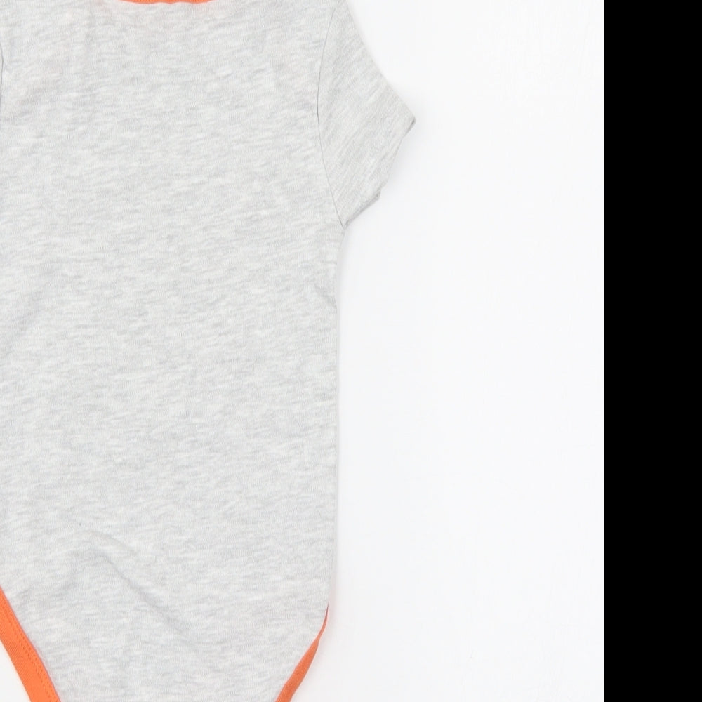 Pep & Co Baby Grey   Romper One-Piece Size 6-9 Months