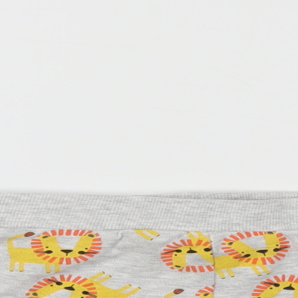 Pep & Co Boys Grey Animal Print  Cropped Leggings Size 6-9 Months