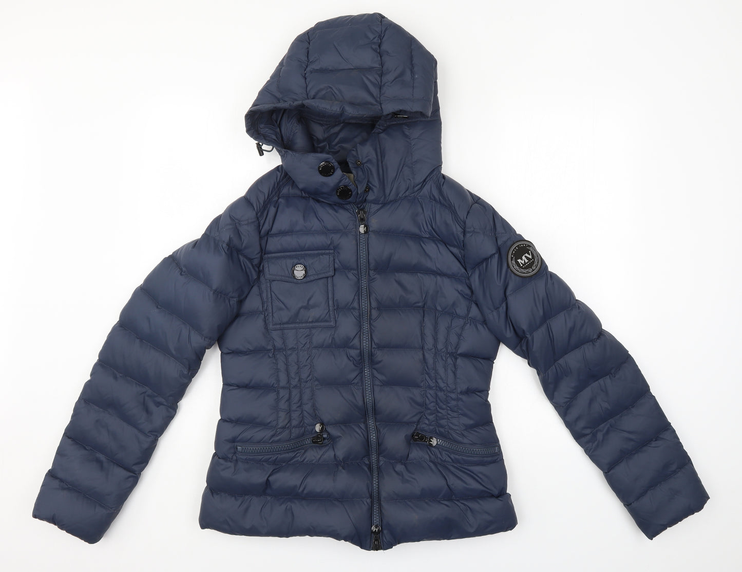 MALVIN Womens Blue   Windbreaker Coat Size 10