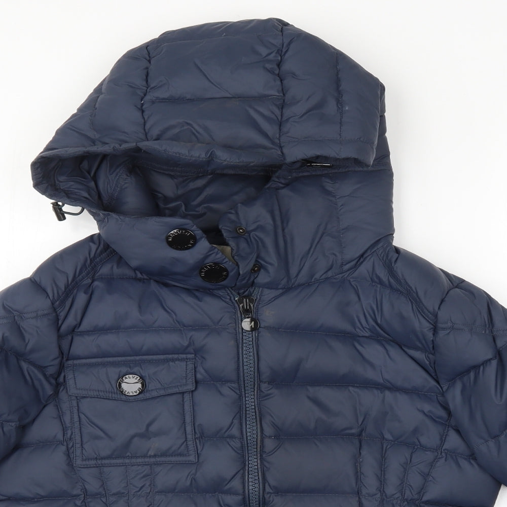 MALVIN Womens Blue   Windbreaker Coat Size 10