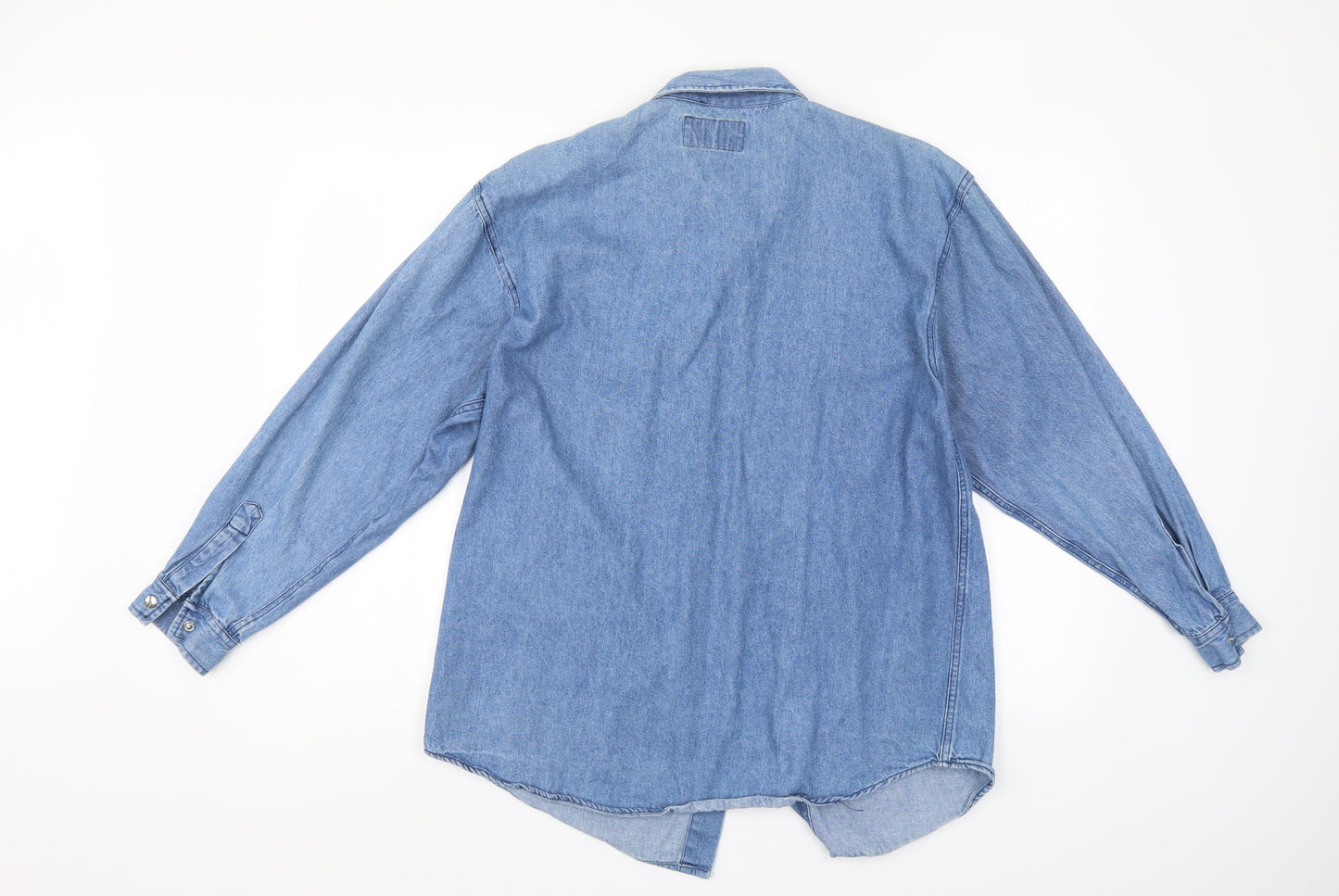 smith & brooks Womens Blue   Basic Button-Up