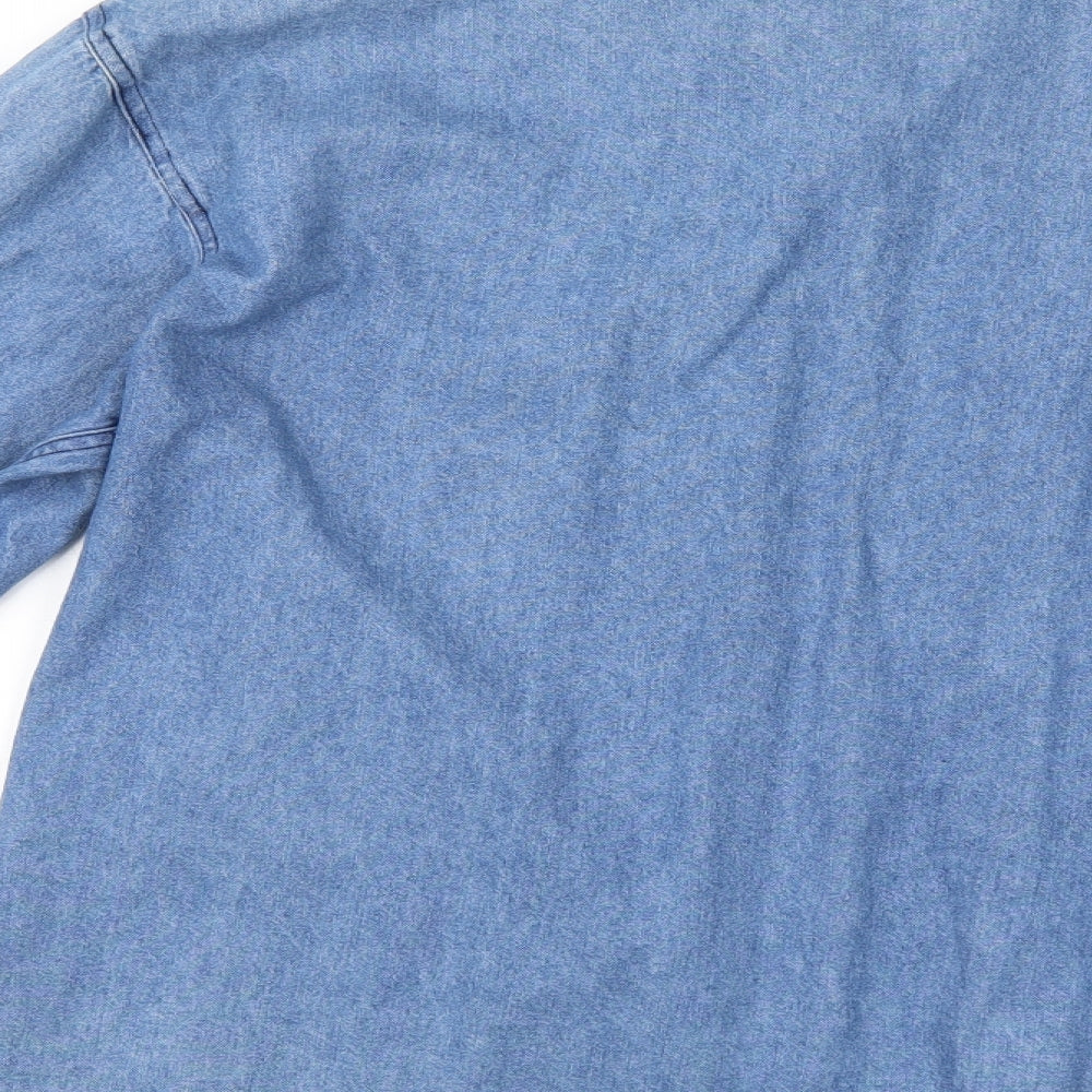 smith & brooks Womens Blue   Basic Button-Up