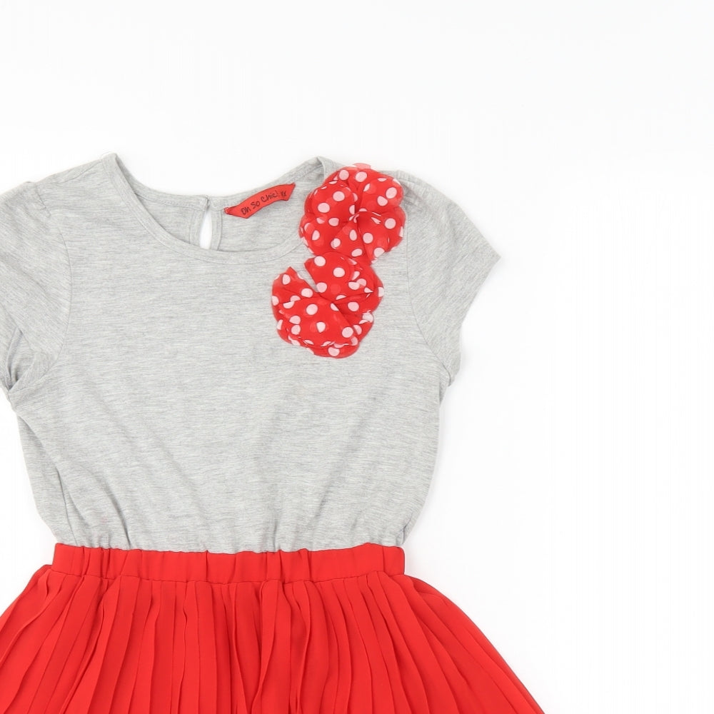 oh so chic Girls Multicoloured   T-Shirt Dress  Size 8-9 Years