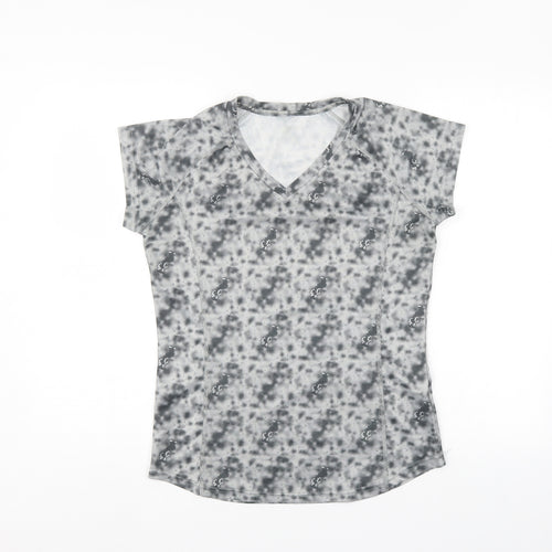 Crivit Womens Grey Camouflage  Basic T-Shirt