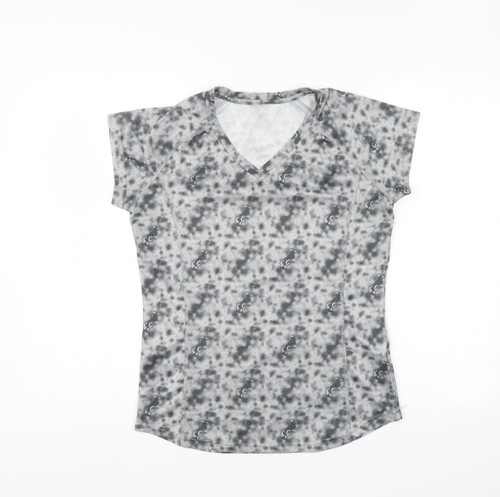 Crivit Womens Grey Camouflage  Basic T-Shirt