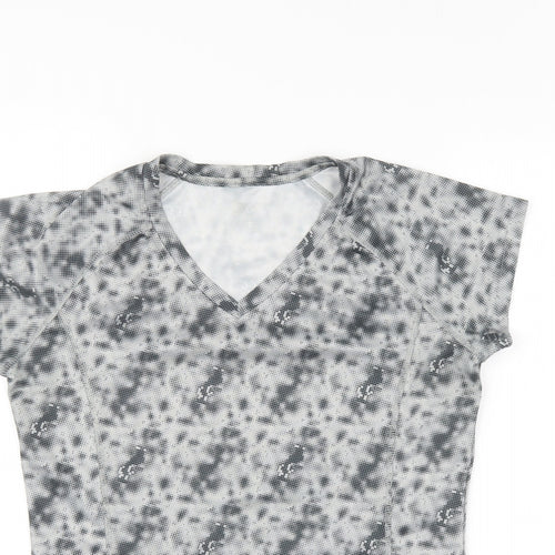 Crivit Womens Grey Camouflage  Basic T-Shirt