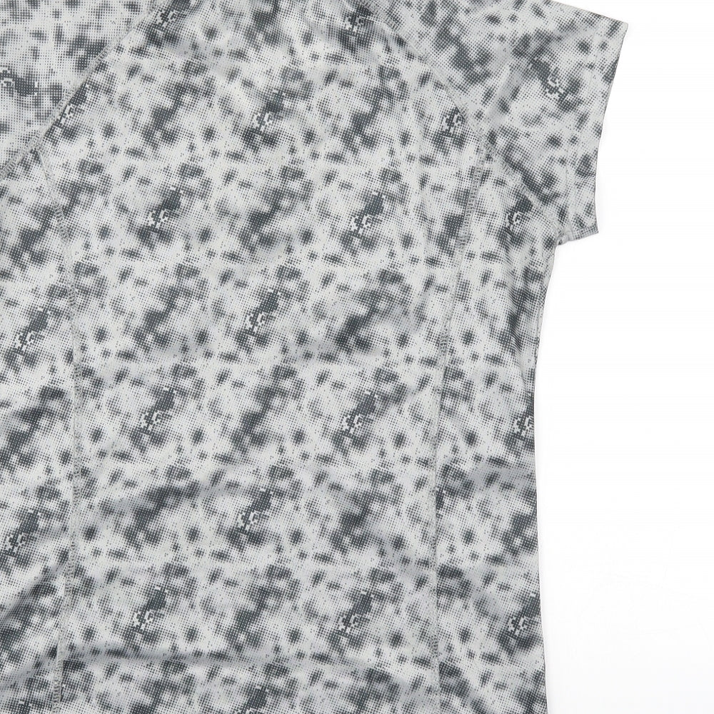 Crivit Womens Grey Camouflage  Basic T-Shirt