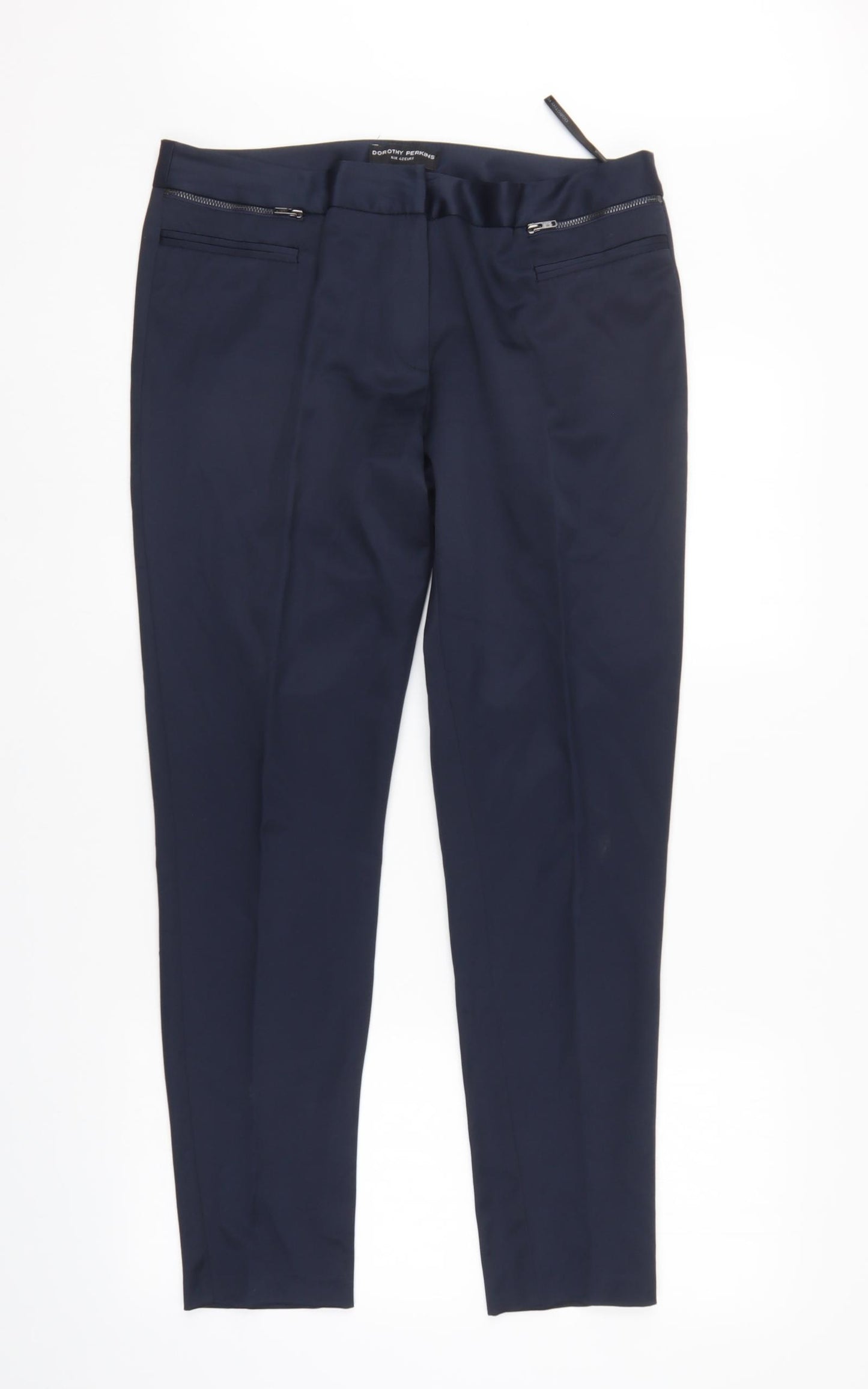 Dorothy Perkins Womens Blue   Trousers  Size 14 L30 in