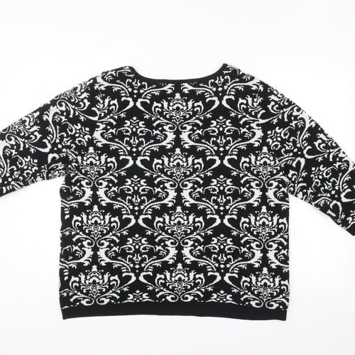Love knitwear Womens Multicoloured Geometric  Pullover Jumper Size 20