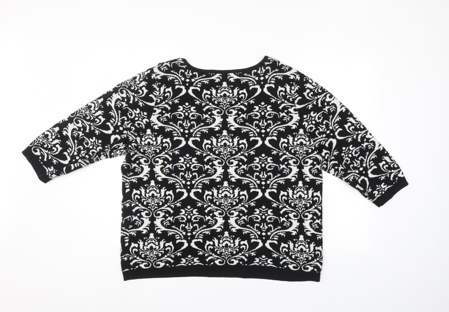 Love knitwear Womens Multicoloured Geometric  Pullover Jumper Size 20