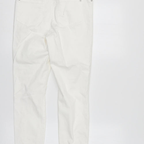 /Denim Womens White  Denim Straight Jeans Size 10 L27 in