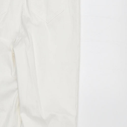 /Denim Womens White  Denim Straight Jeans Size 10 L27 in