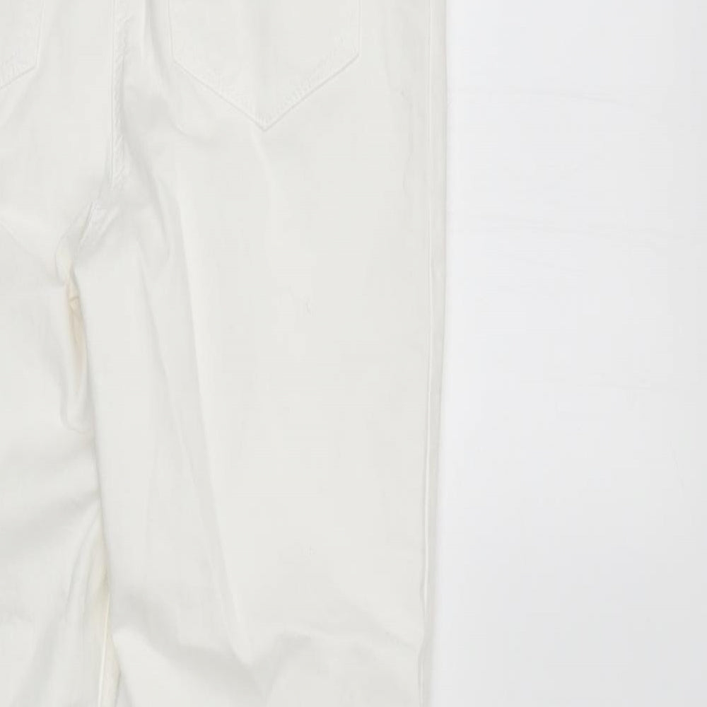 /Denim Womens White  Denim Straight Jeans Size 10 L27 in