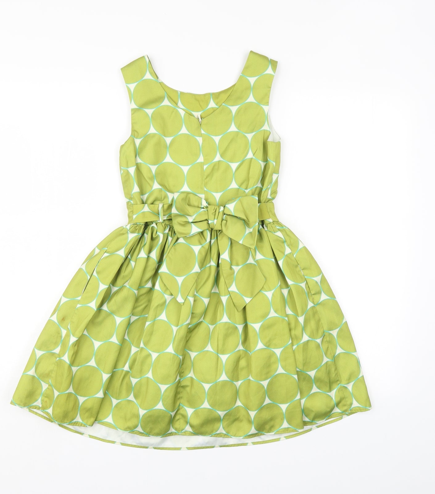 NEXT Girls Green Spotted  A-Line  Size 9 Years