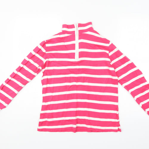 Damart Womens Pink Striped  Pullover Jumper Size 10