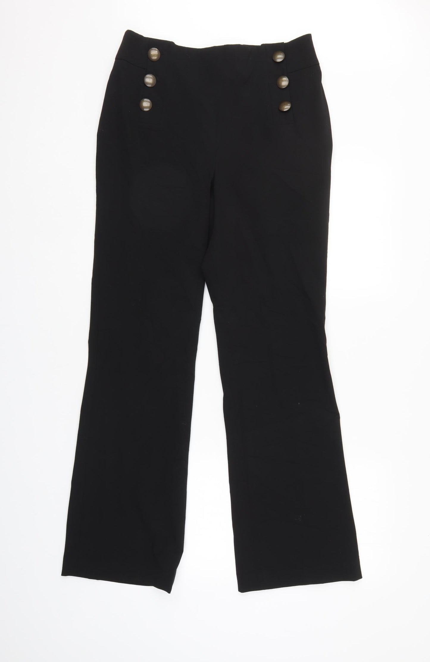 Per Una  Womens Black   Trousers  Size 12 L32 in