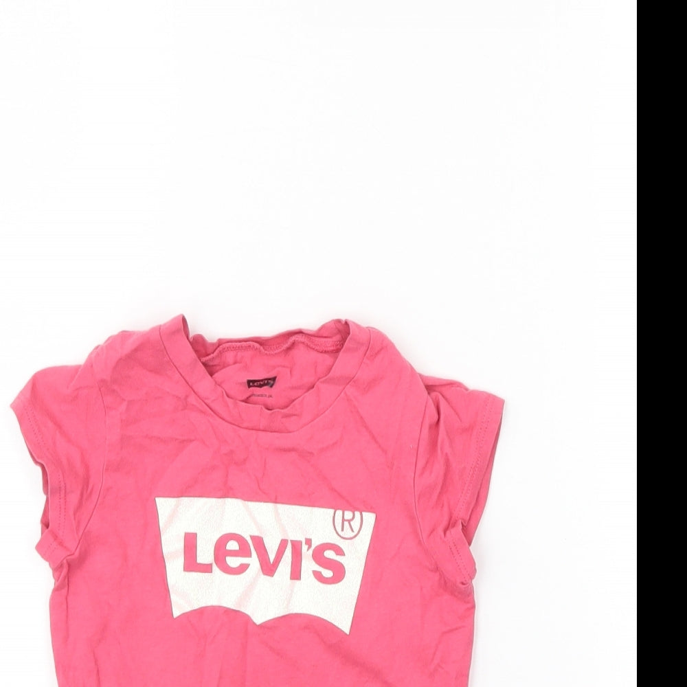 Levis Girls Pink    T-Shirt Size 4-5 Years