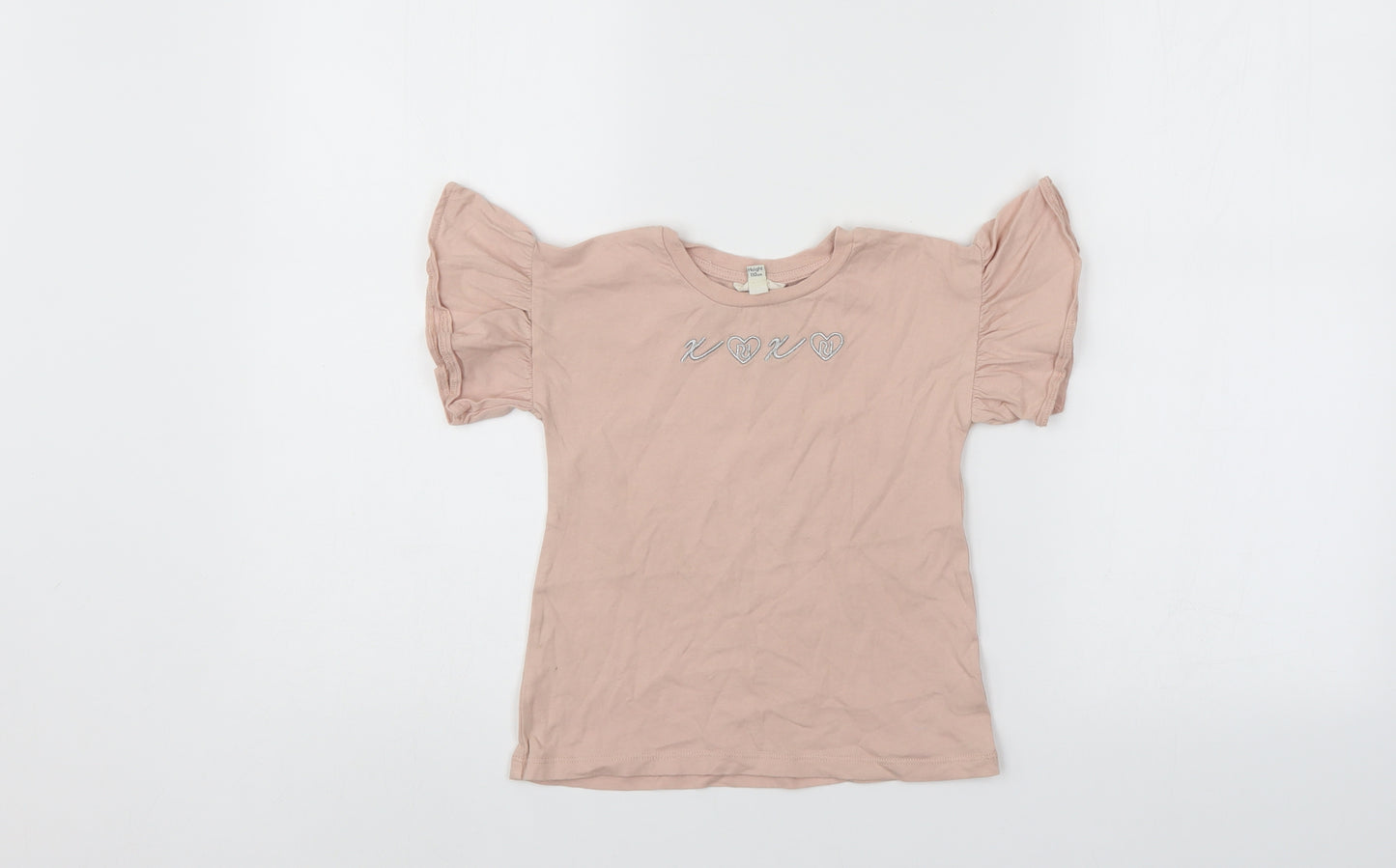 River Island Girls Beige   Basic T-Shirt Size 4-5 Years