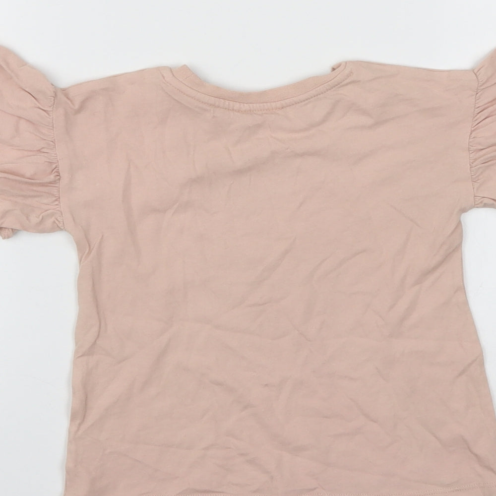 River Island Girls Beige   Basic T-Shirt Size 4-5 Years