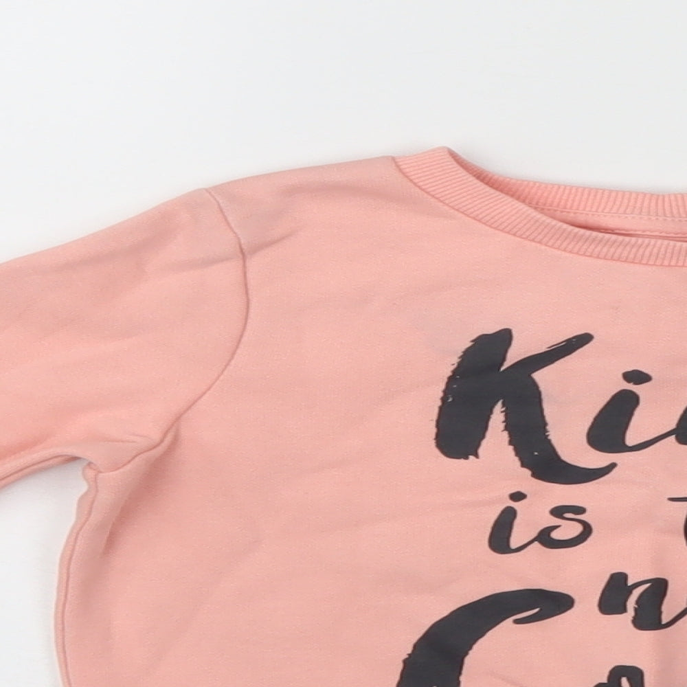 F&F Girls Pink   Pullover Sweatshirt Size 3-4 Years