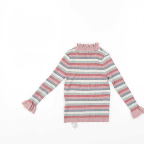 Primark Girls Multicoloured Striped  Pullover Jumper Size 3-4 Years