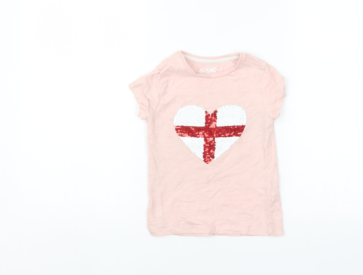 F&F Girls Pink   Basic T-Shirt Size 3-4 Years