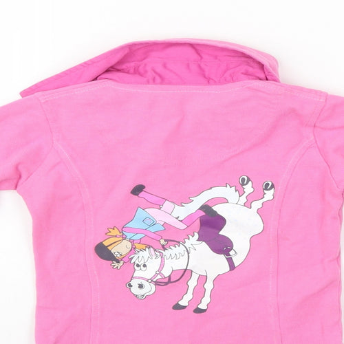 Sparkys Pony World Girls Pink   Basic Polo Size 5-6 Years