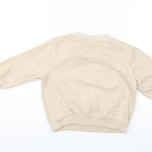 H&M Girls Beige   Pullover Sweatshirt Size 2-3 Years