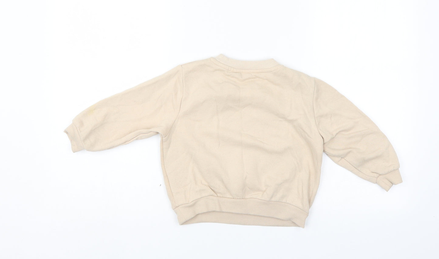 H&M Girls Beige   Pullover Sweatshirt Size 2-3 Years
