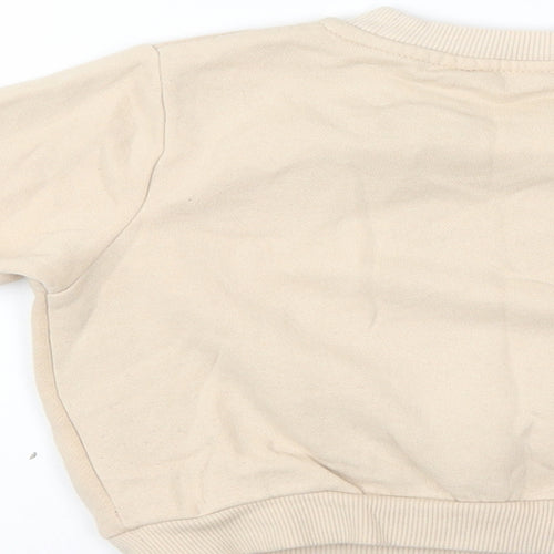 H&M Girls Beige   Pullover Sweatshirt Size 2-3 Years