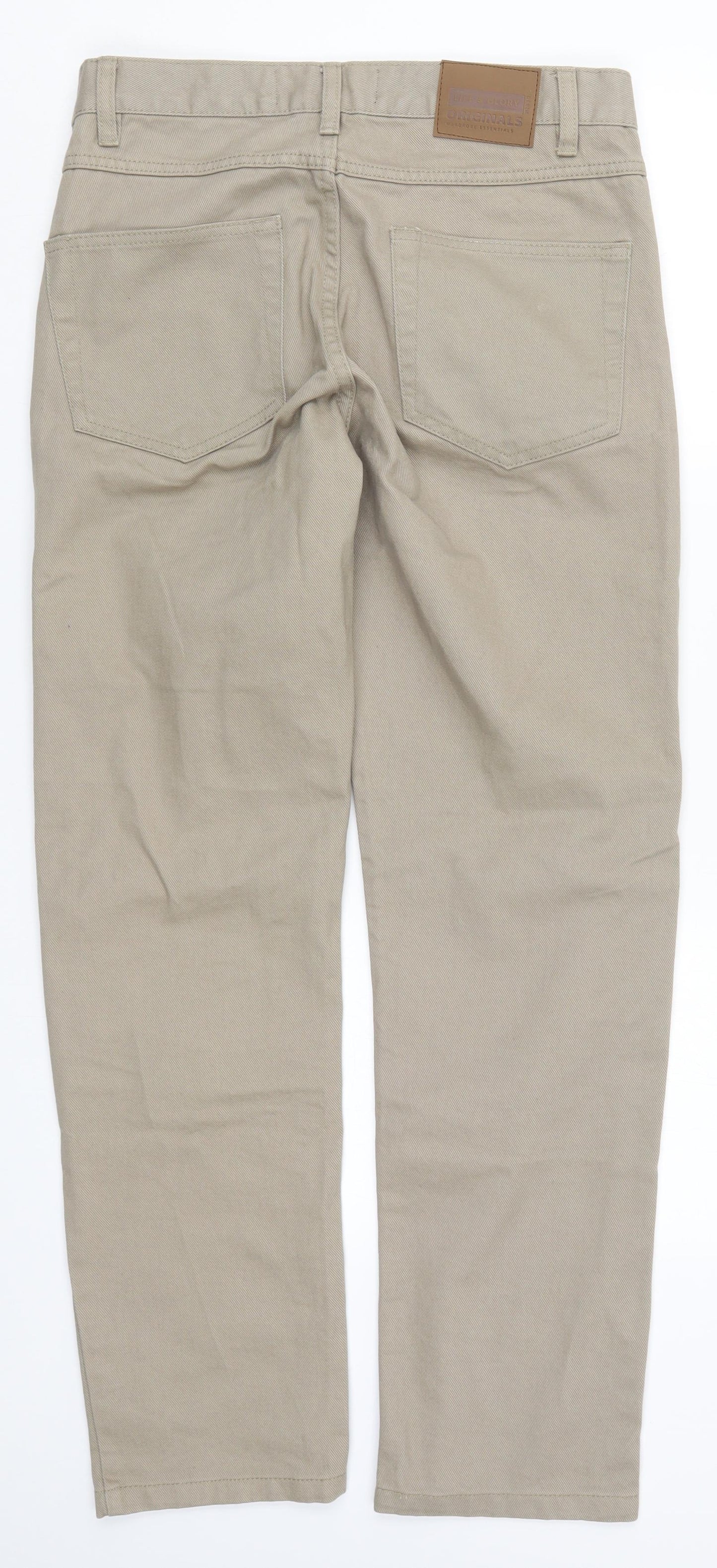 Life & Glory Mens Beige  Denim Straight Jeans Size 30 L31 in