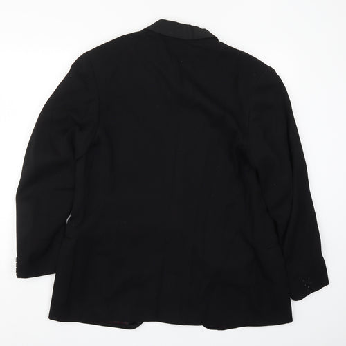 Burleigh Mens Black   Jacket Suit Jacket Size 38