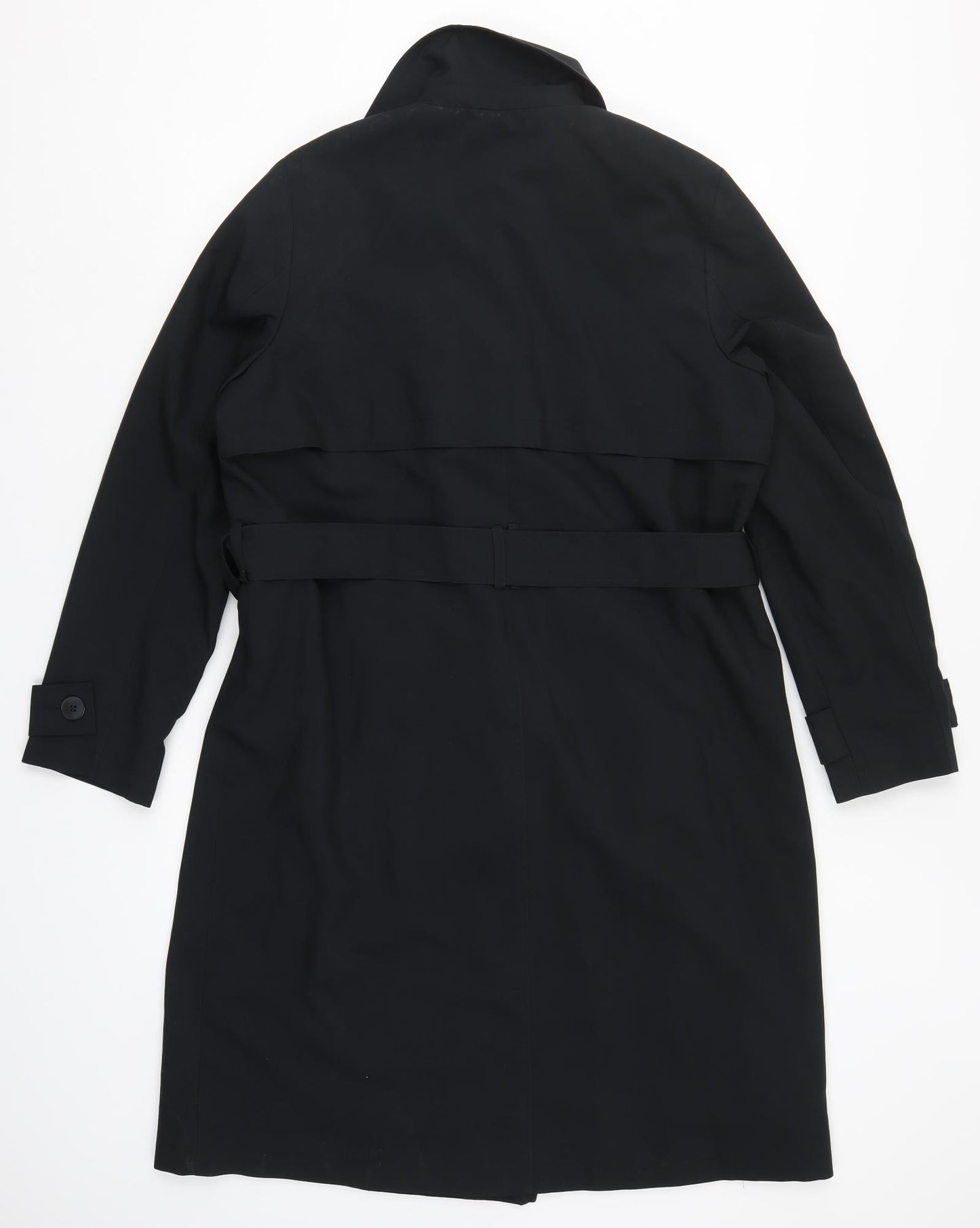 Marks and Spencer Womens Black   Trench Coat Coat Size 14