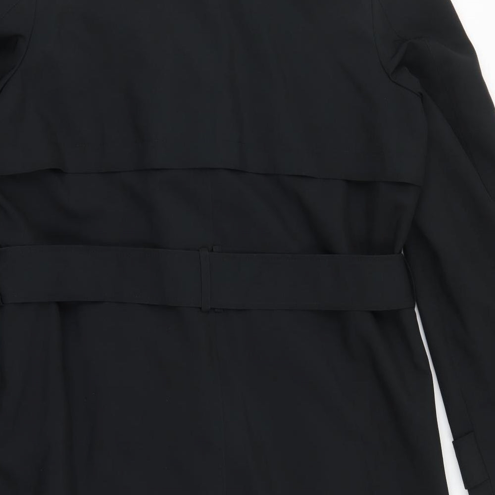 Marks and Spencer Womens Black   Trench Coat Coat Size 14
