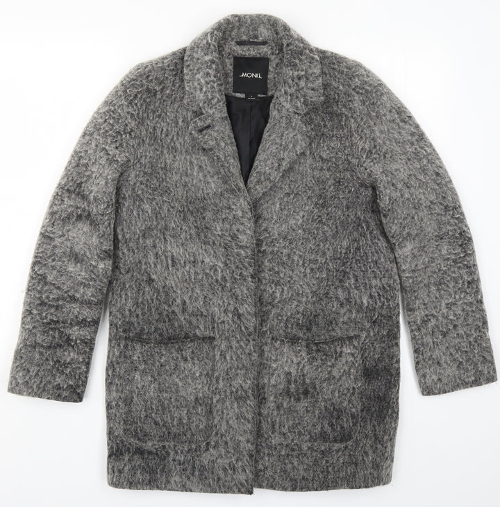 Monki Womens Grey   Pea Coat Coat Size S