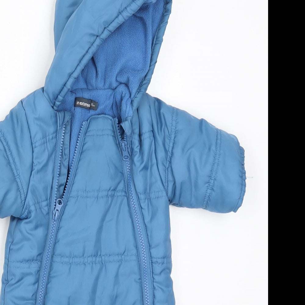 Inextenso Boys Blue   Basic Coat Coat Size 6-9 Months