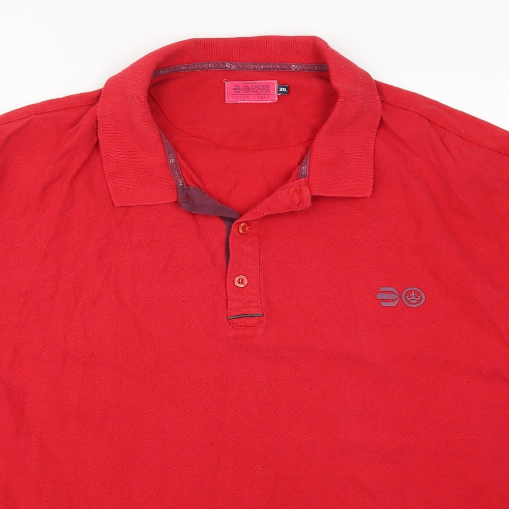 Crosshatch Mens Red    Polo Size 3XL