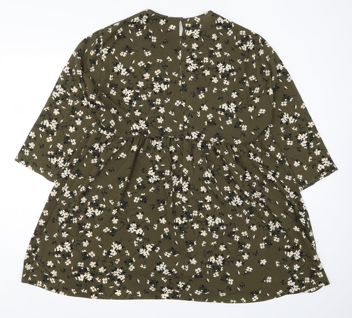 ASOS Womens Green Floral  Skater Dress  Size 16
