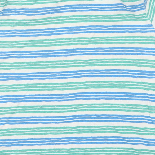 Nutmeg Boys Blue Striped  Basic T-Shirt Size 9-10 Years
