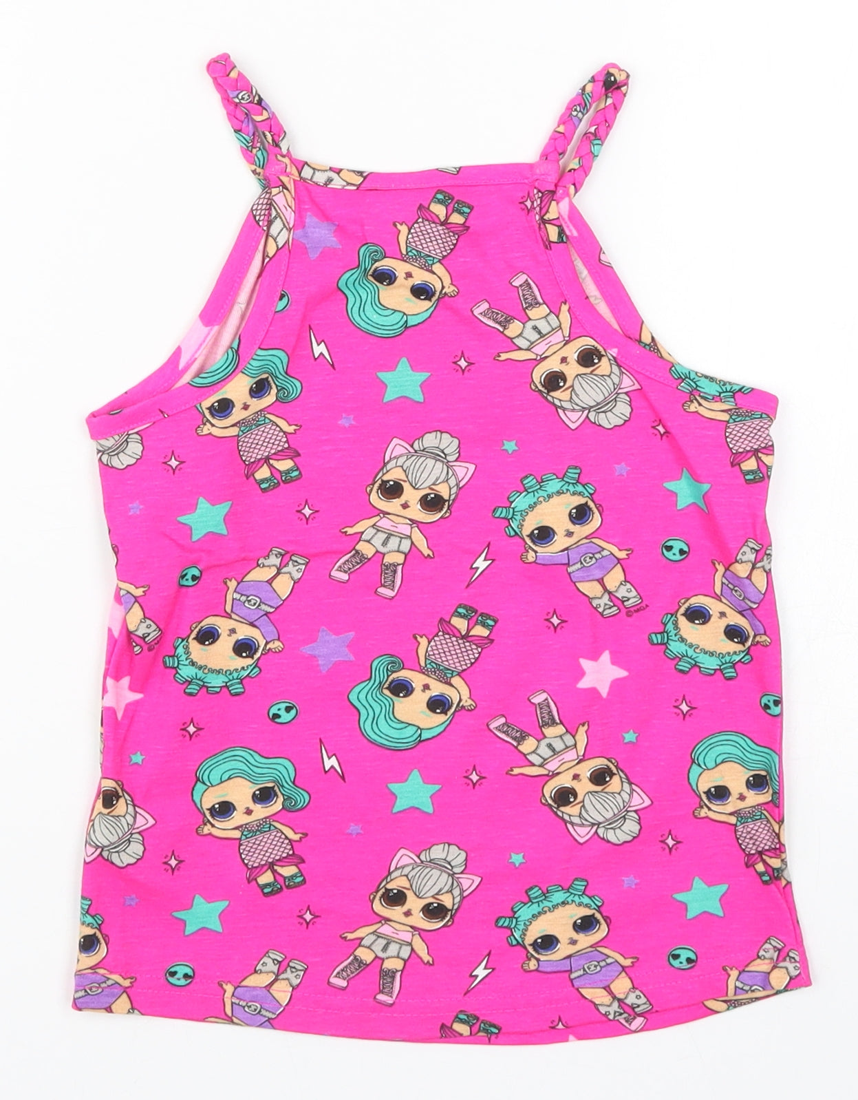 Primark Girls Pink   Basic Tank Size 5-6 Years  - LOL Surprise