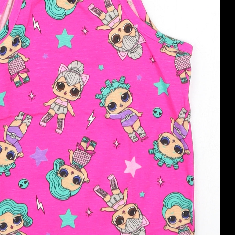 Primark Girls Pink   Basic Tank Size 5-6 Years  - LOL Surprise