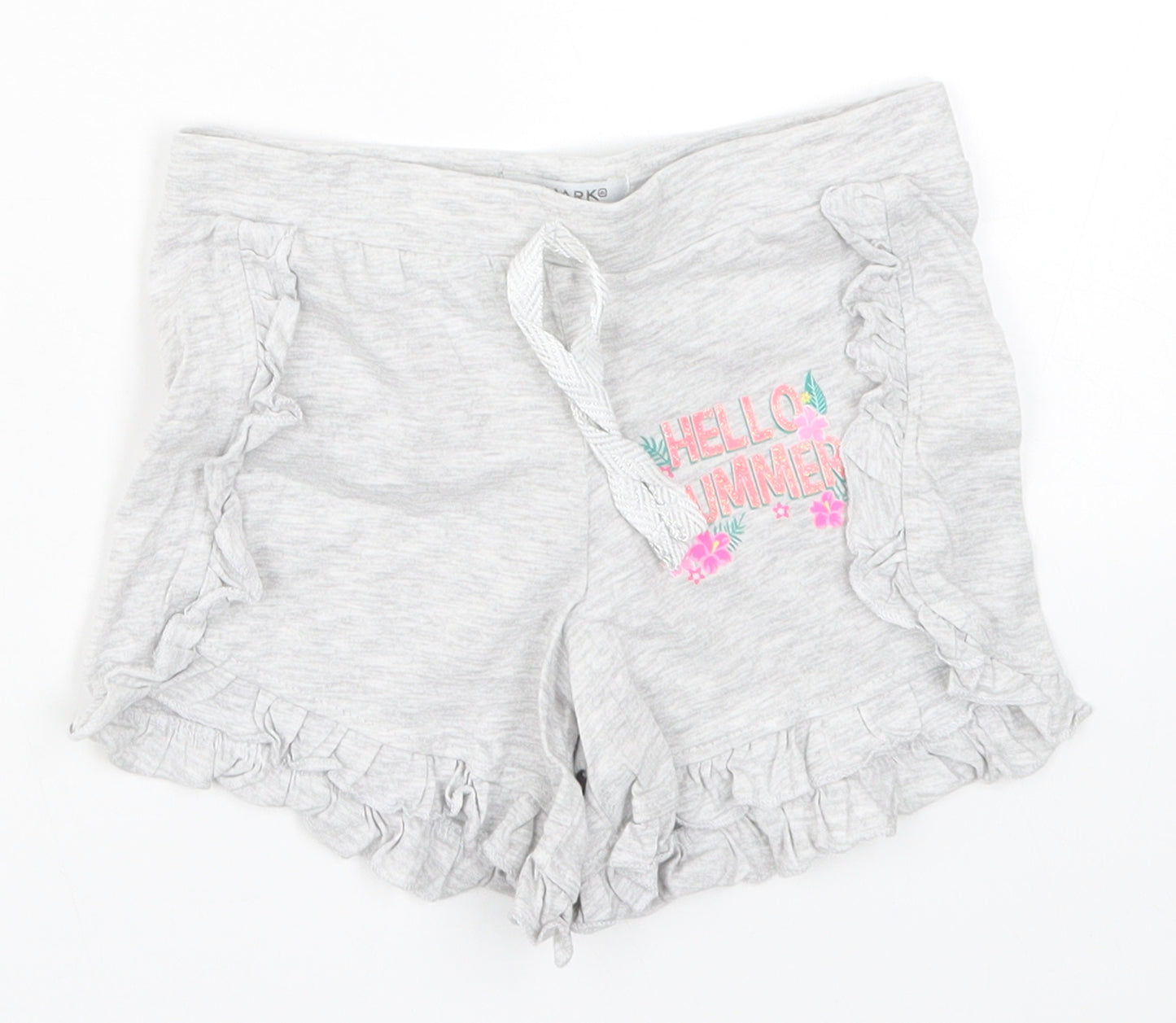 Primark Girls Grey   Sweat Shorts Size 5-6 Years - Hello Summer