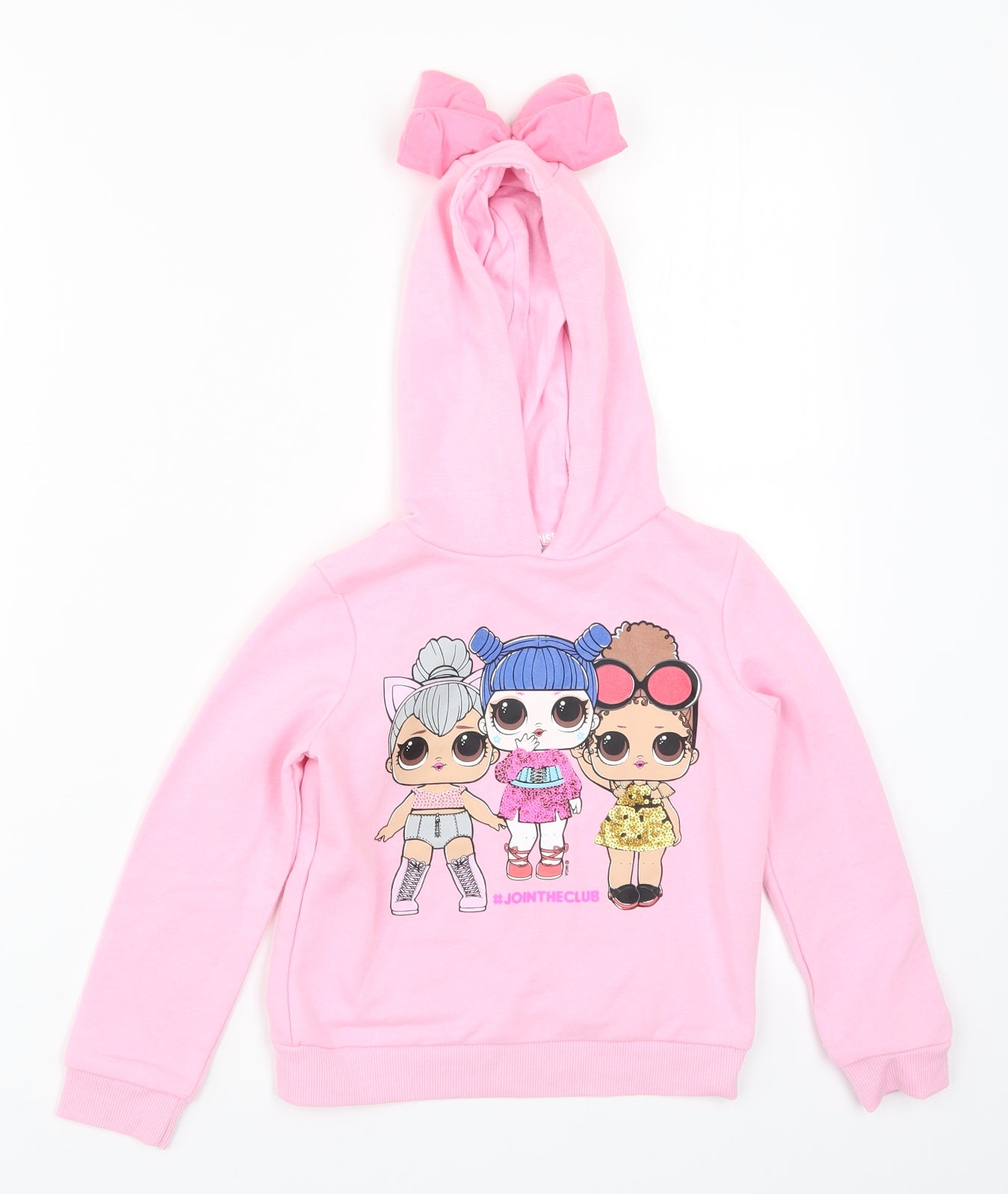 Primark Girls Pink   Pullover Hoodie Size 5-6 Years  - LOL Surprise