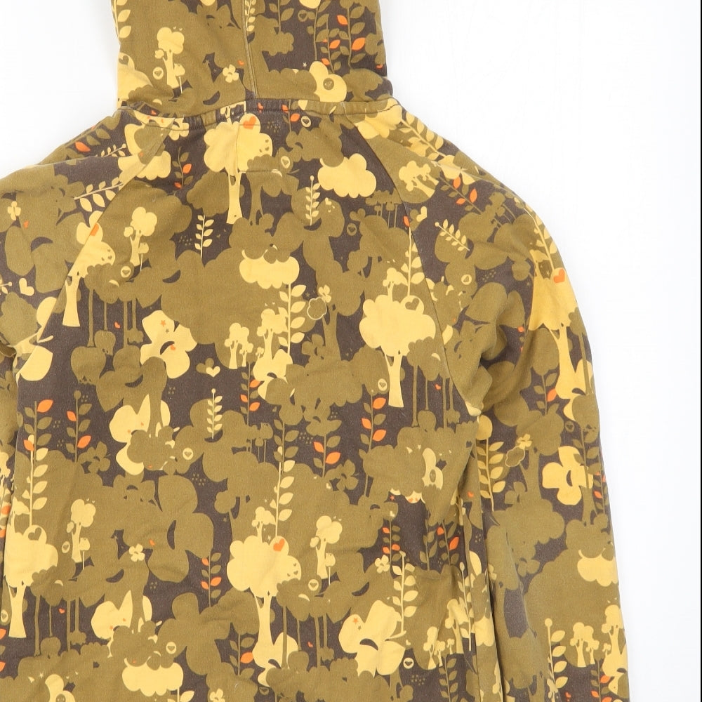 ROXY Womens Brown   Pullover Hoodie Size S  - Tree Prints