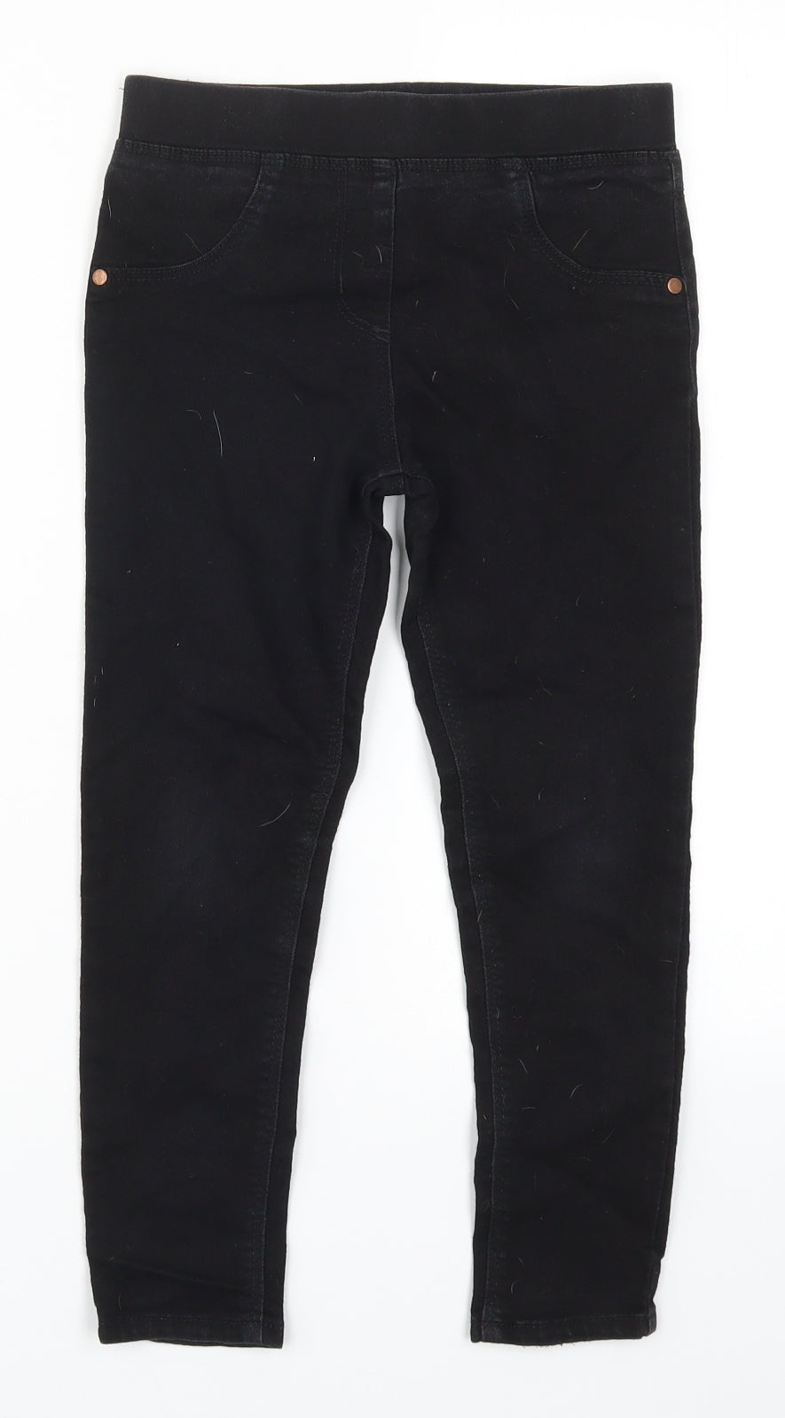 George Girls Black  Denim Jegging Jeans Size 7-8 Years