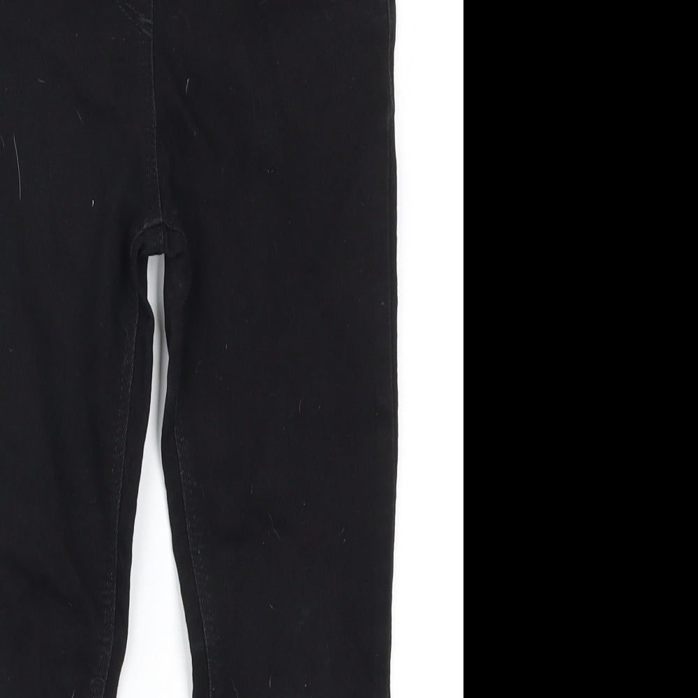 George Girls Black  Denim Jegging Jeans Size 7-8 Years